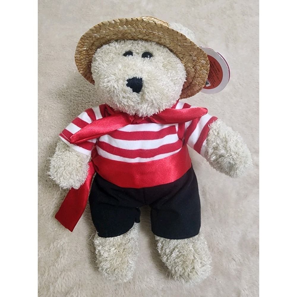 Starbucks Bearista Bear 2003 Gondola Gondolier Plush With Tags 10" Vintage